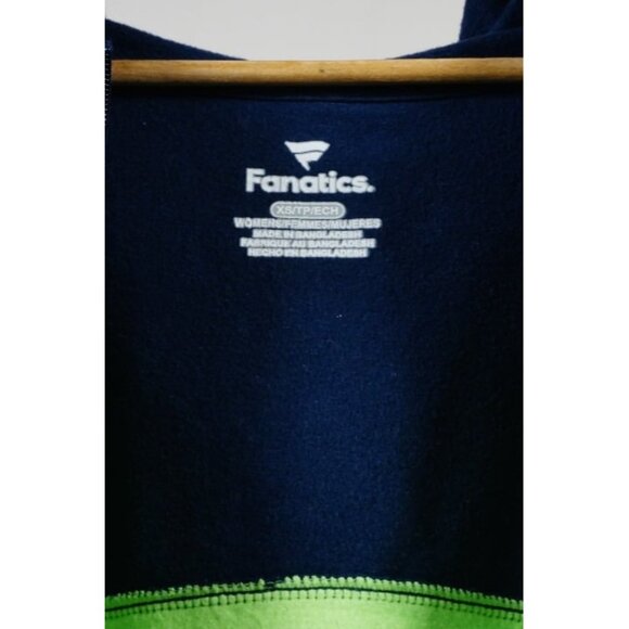 Seattle Seahawks Fanatics Women's Color Block Full-Zip Hoodie XSmall - Picture 8 of 10